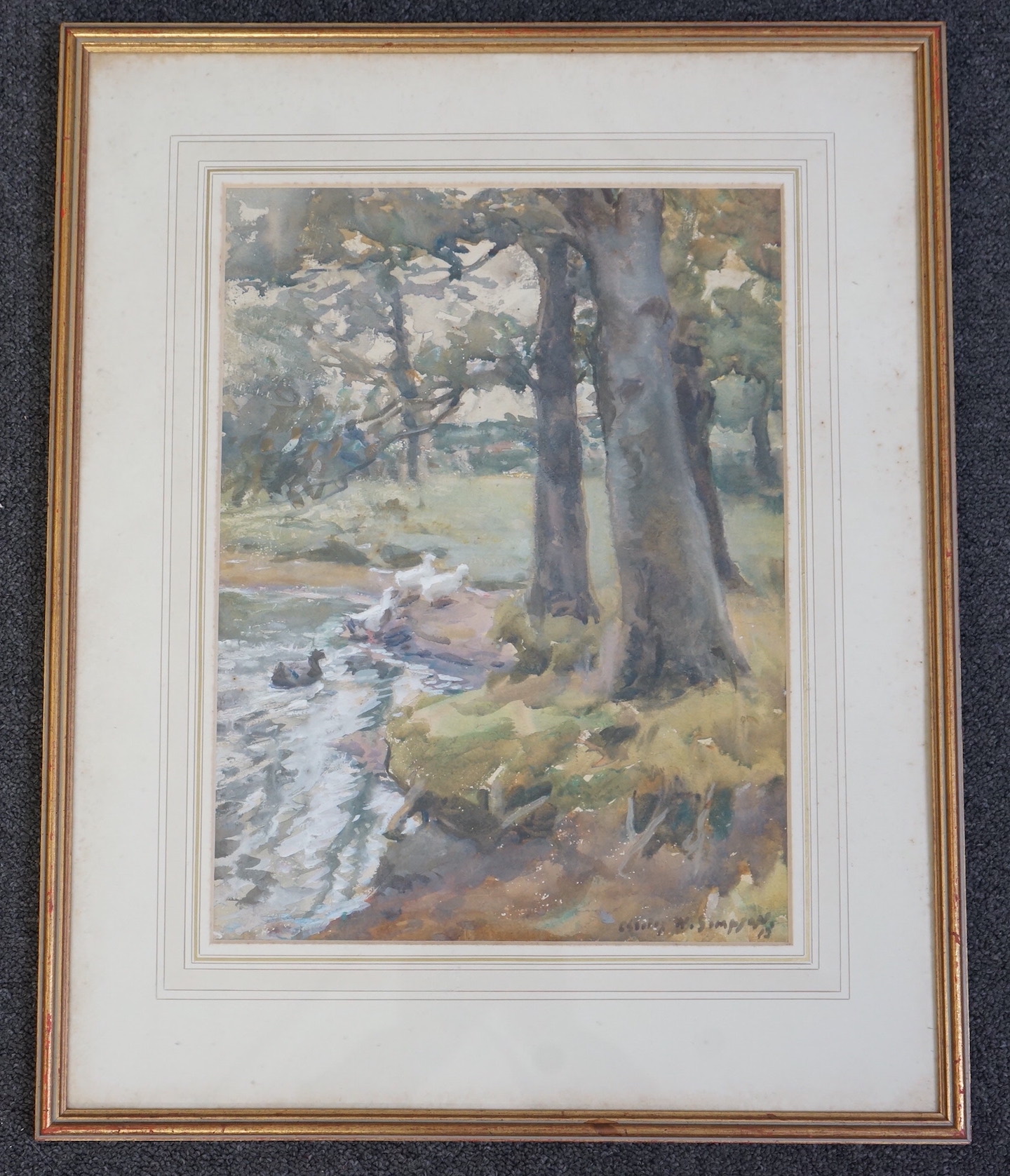 Charles Walter Simpson (English, 1885-1971), ‘Oct. Day 13’, watercolour, 39 x 29cm